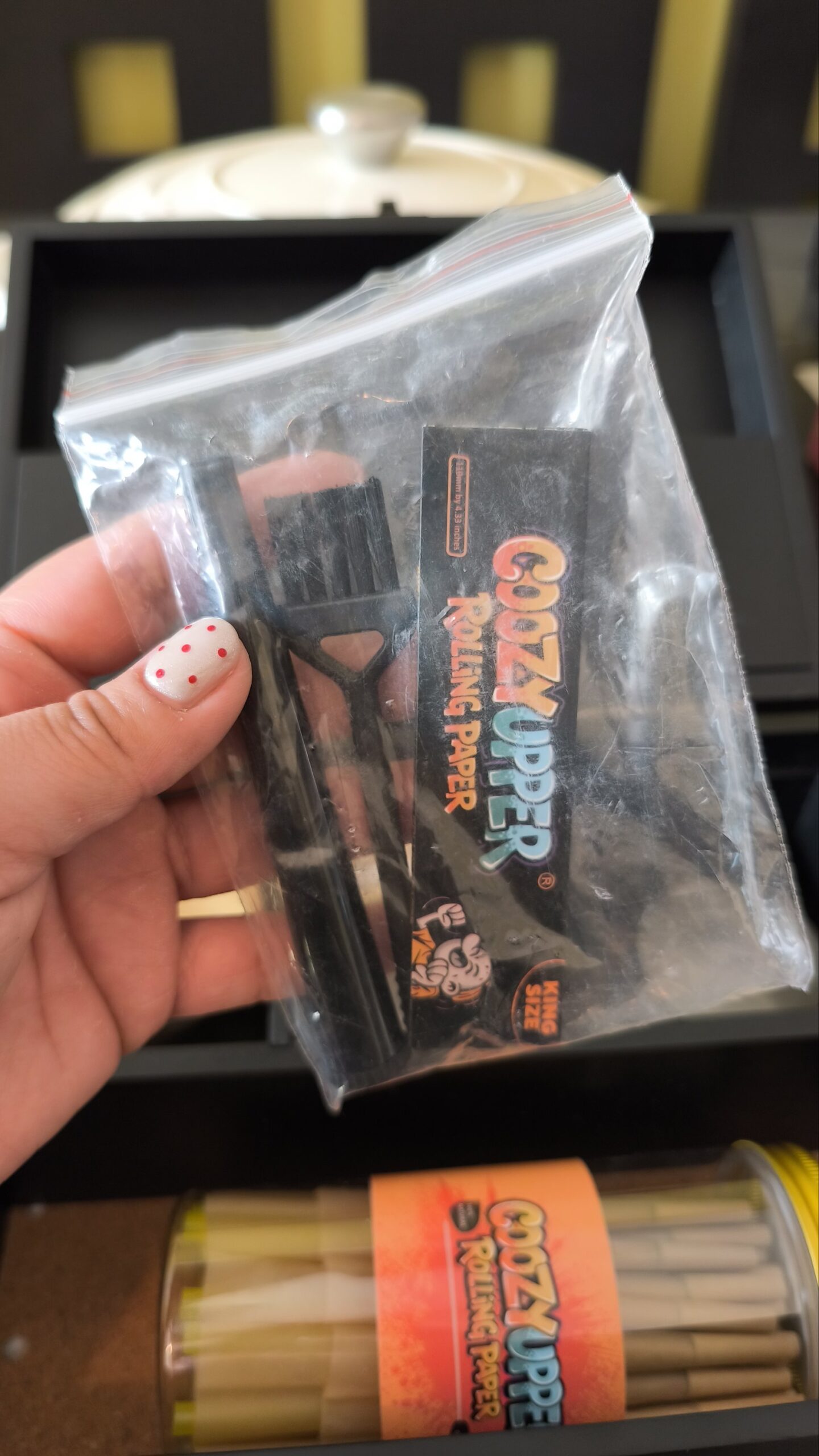Caja de regalo para preparar cigarros con grinder papel envases de vidrio - Imagen 5