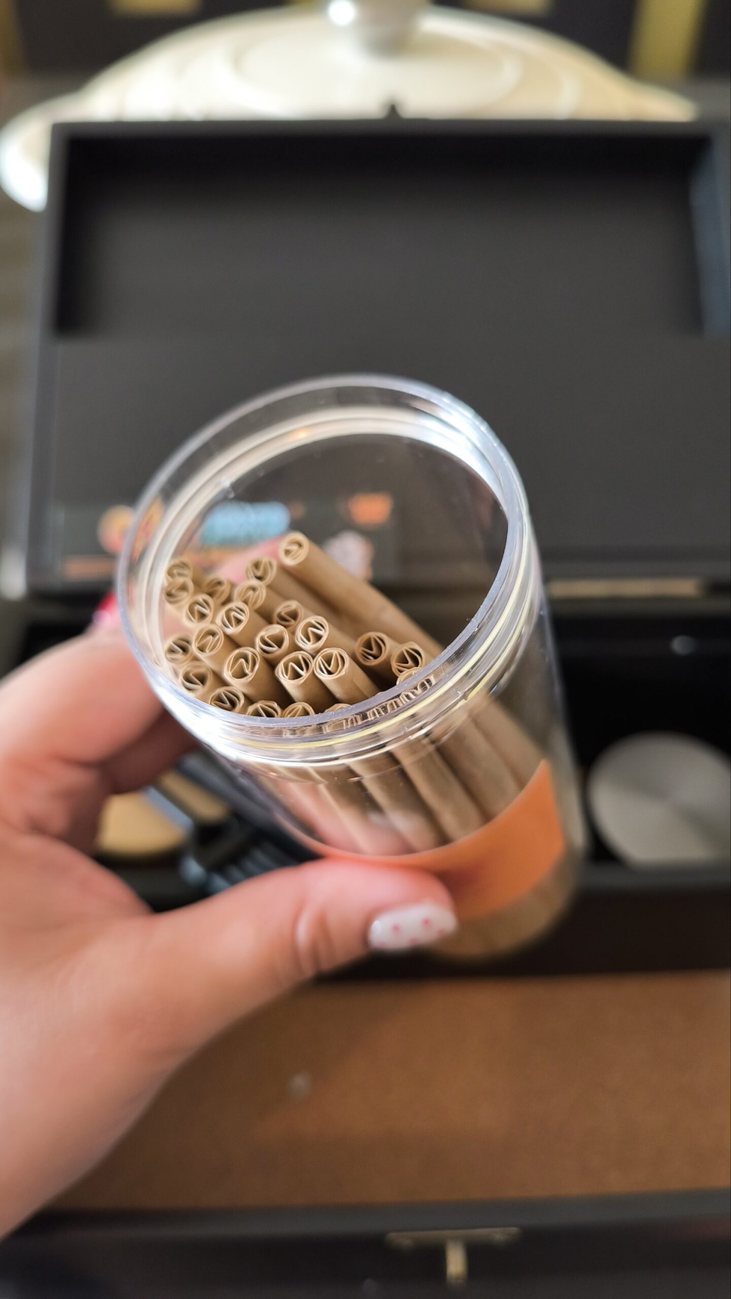 Caja de regalo para preparar cigarros con grinder papel envases de vidrio - Imagen 6