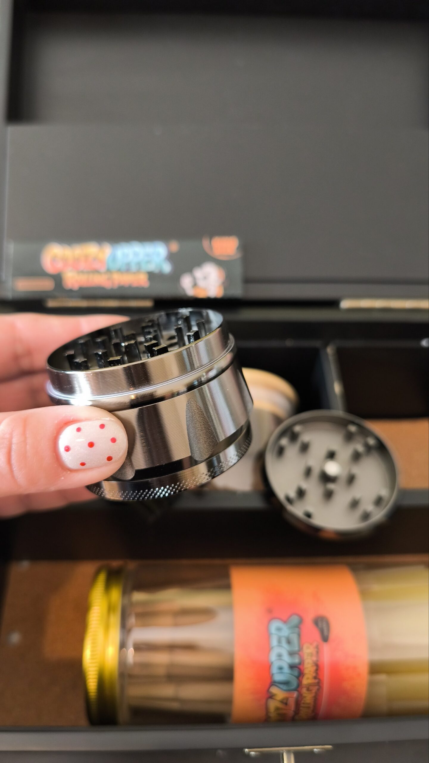 Caja de regalo para preparar cigarros con grinder papel envases de vidrio - Imagen 4