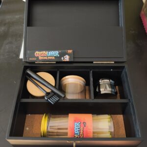 Caja de regalo para preparar cigarros con grinder papel envases de vidrio
