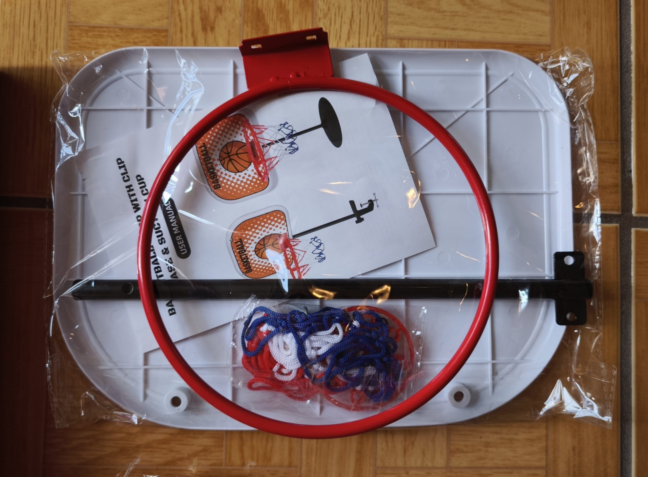 Mini canasta de basquetbol para escritorio juego con pelota y soporte - Imagen 12