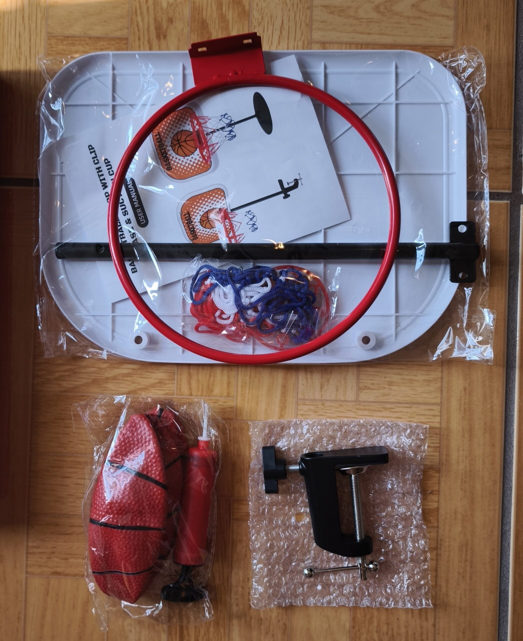 Mini canasta de basquetbol para escritorio juego con pelota y soporte - Imagen 9