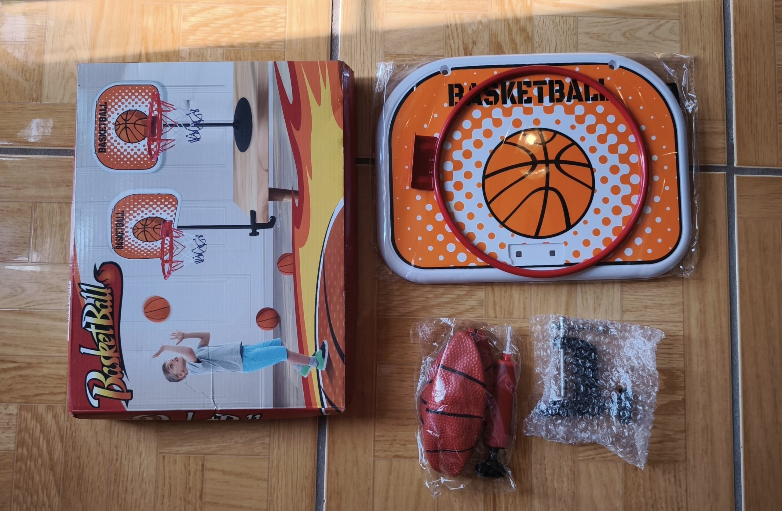 Mini canasta de basquetbol para escritorio juego con pelota y soporte - Imagen 10