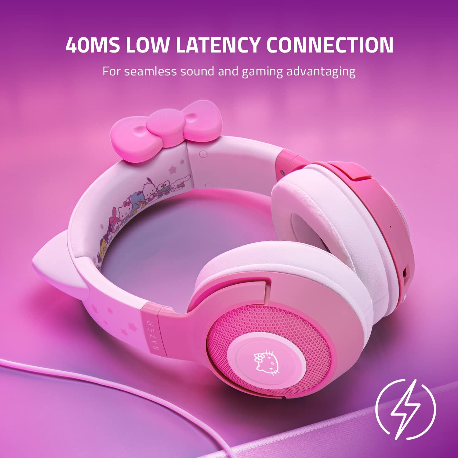 Razer Kraken BT Auriculares Bluetooth 5.0 Edición Hello Kitty & Friends - Image 4