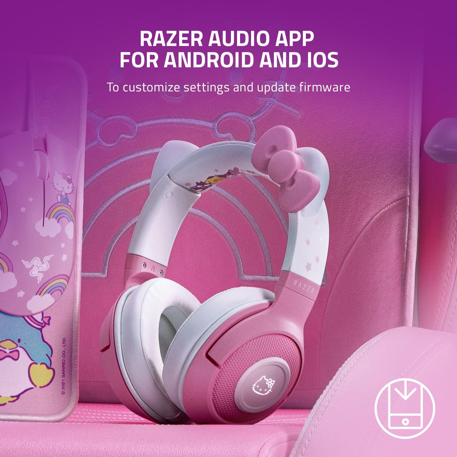 Razer Kraken BT Auriculares Bluetooth 5.0 Edición Hello Kitty & Friends - Image 5