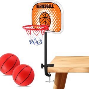 Mini canasta de basquetbol para escritorio juego con pelota y soporte