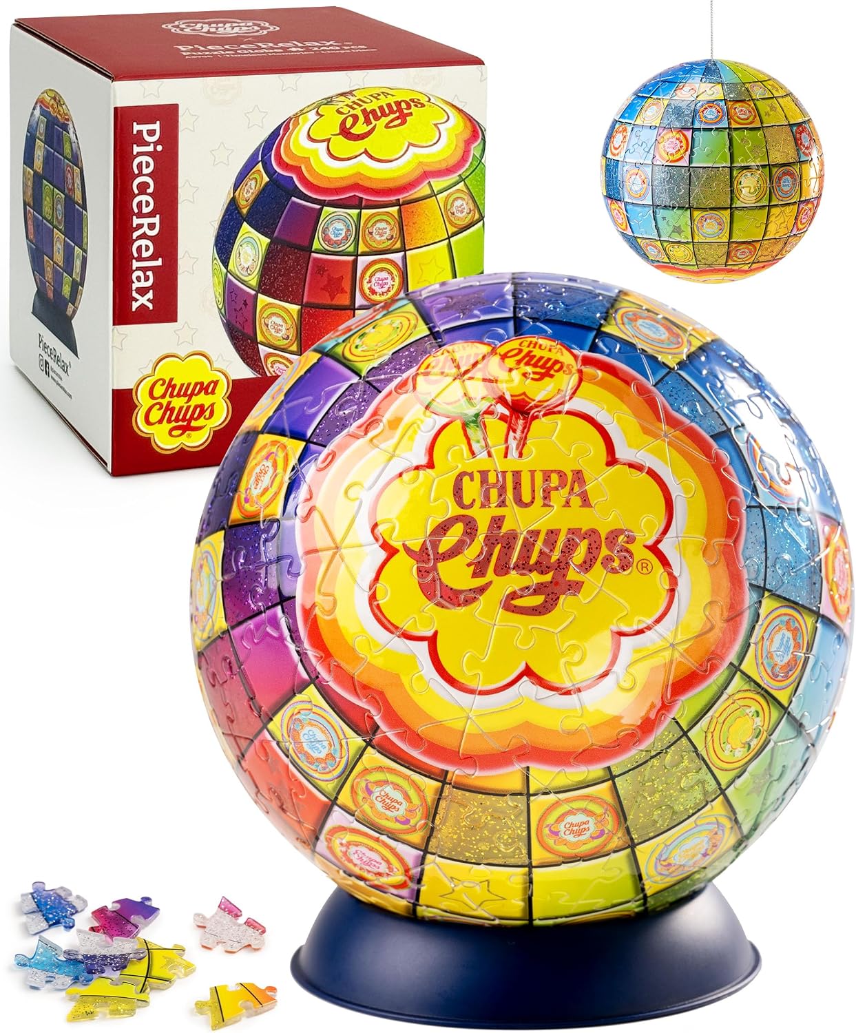 Chupa Chups X PieceRelax 3D Puzzle Ball 6-inch 240 Piezas