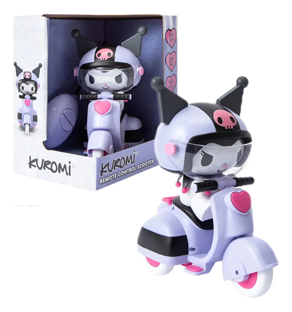 Kuromi Rc Con Motoneta A Control Remoto Sanrio Hello Kitty